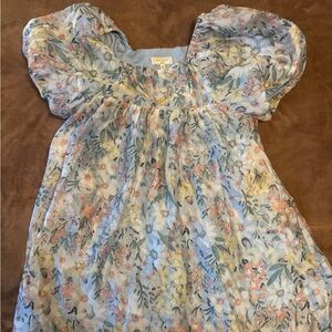 Hayden Girls Blue Floral Dress